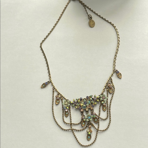 Michal Negrin Necklace with Teardrop Flowers - Picture 5 of 5